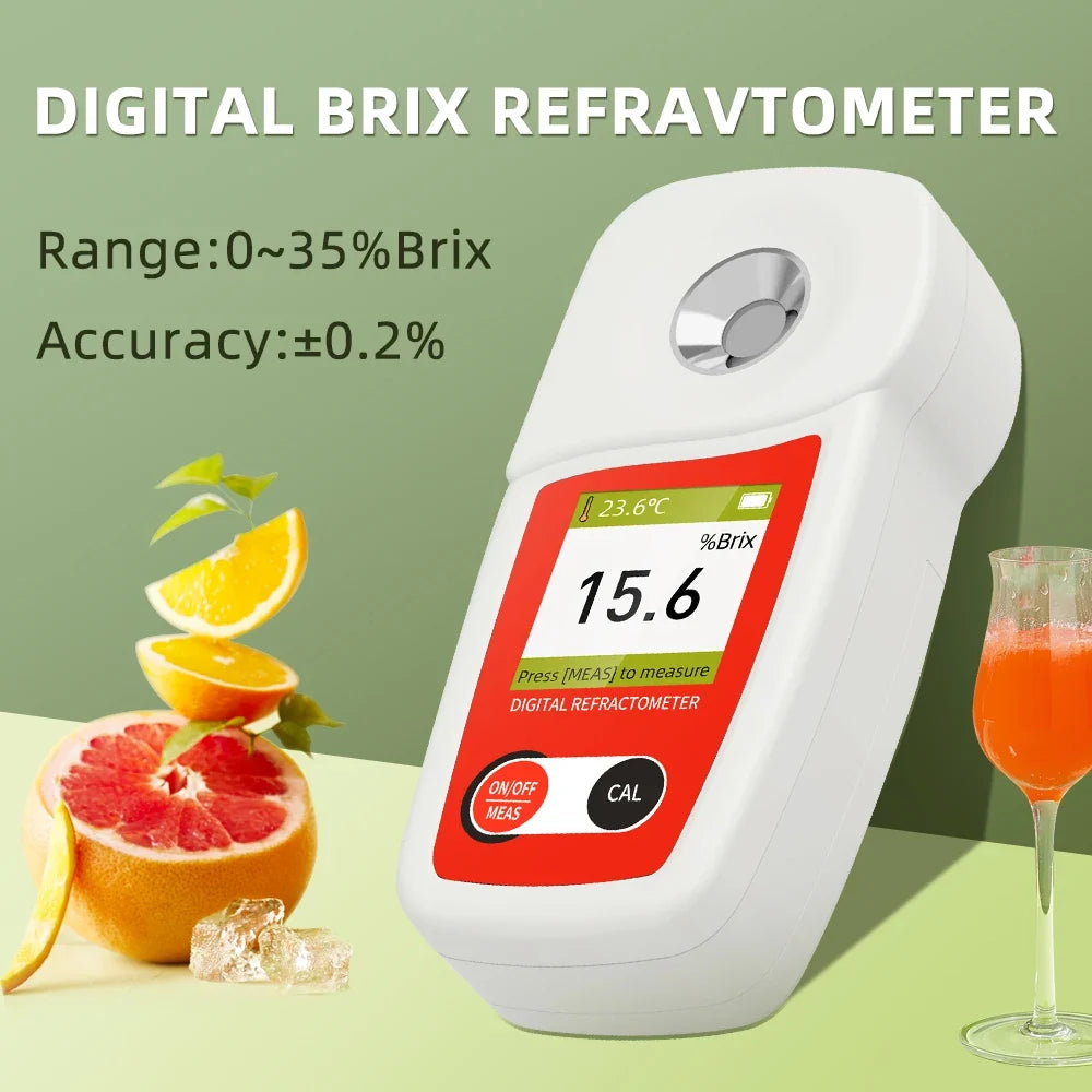 Digital Brix Refractometer Sugar Meter for Fruit & Juice