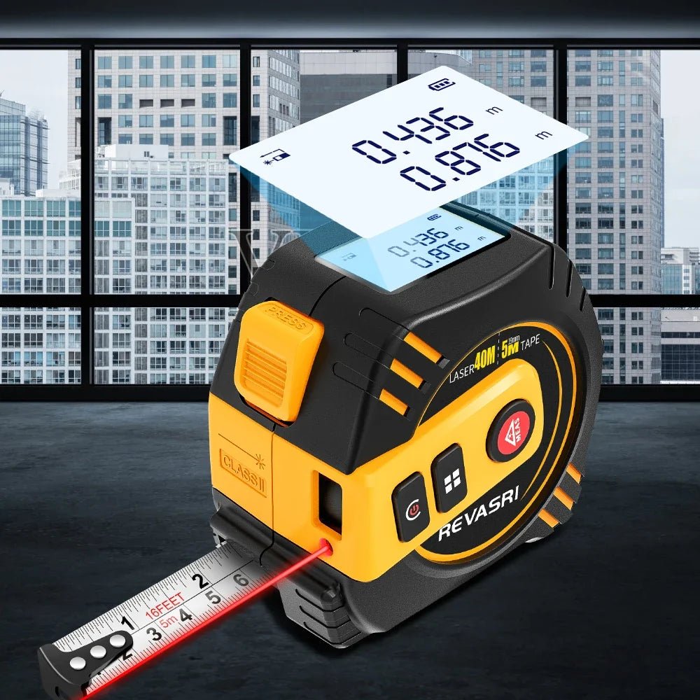 40M Digital Laser Tape Measure Smart Distance Meter Tool