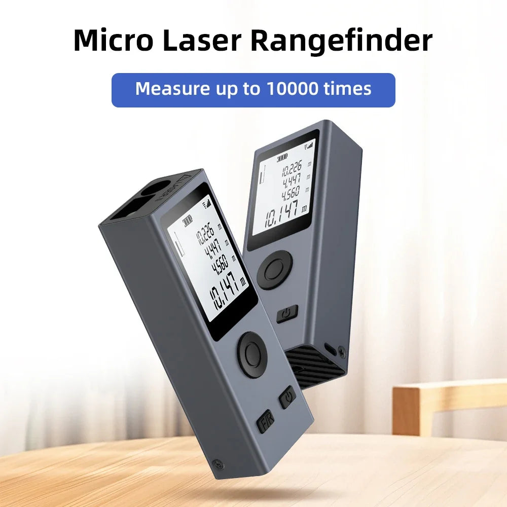 Mini Laser Rangefinder - Digital Tape Measure Aluminum for Interior Design