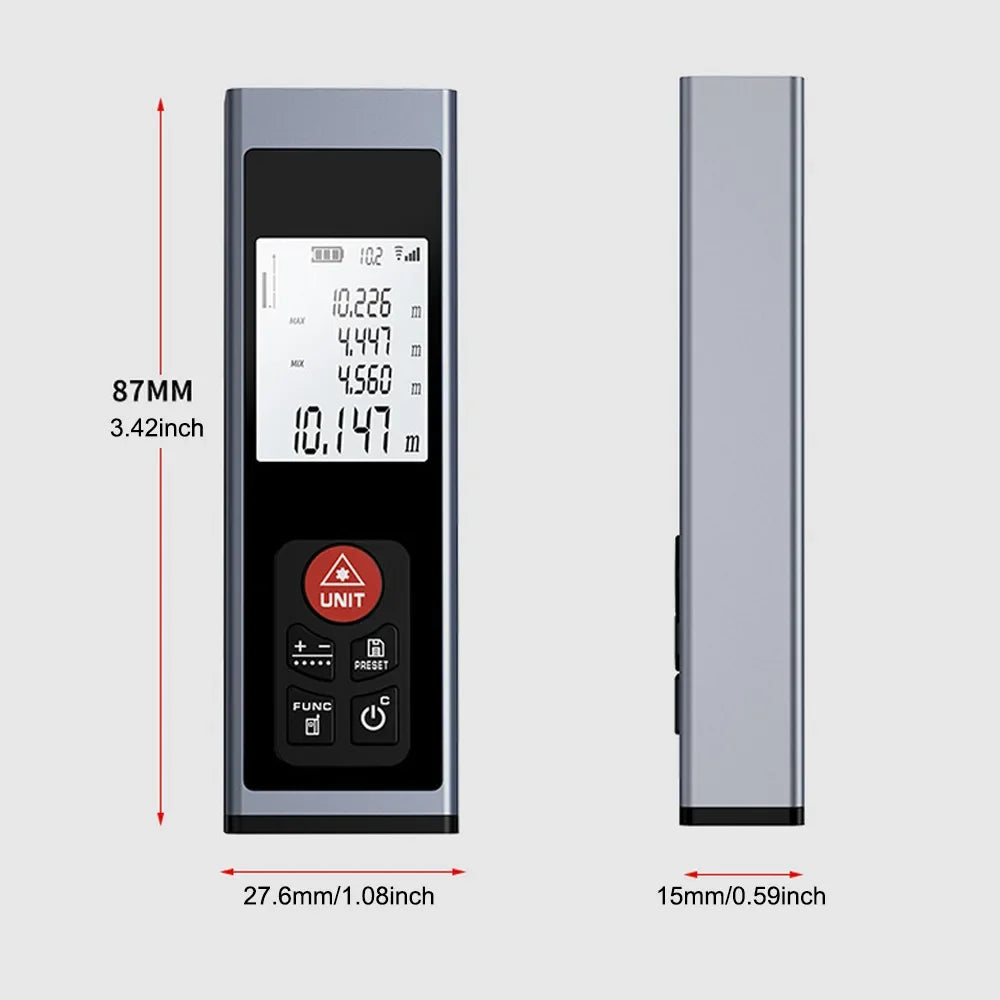 Mini Laser Distance Meter Rechargeable Digital Measure