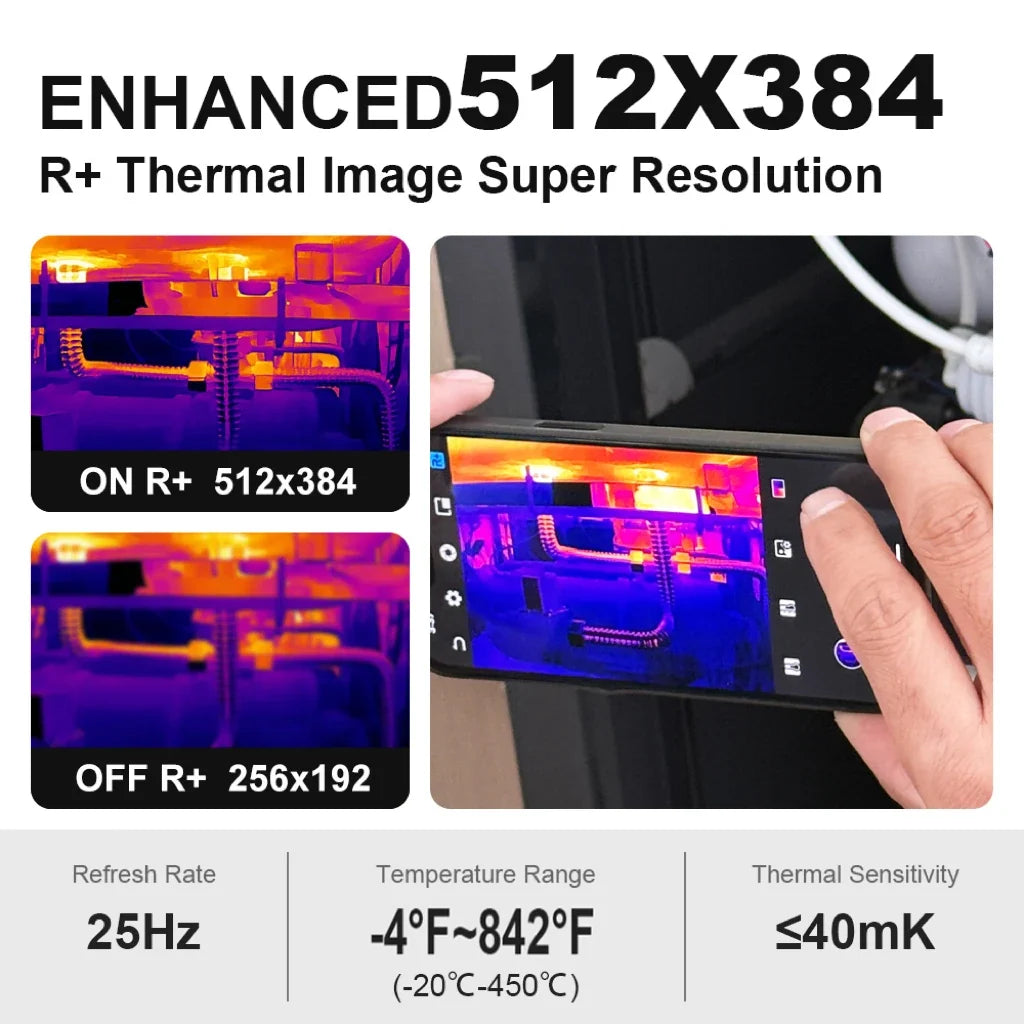 USB-C Thermal Imaging Camera for HVAC & Home Inspection