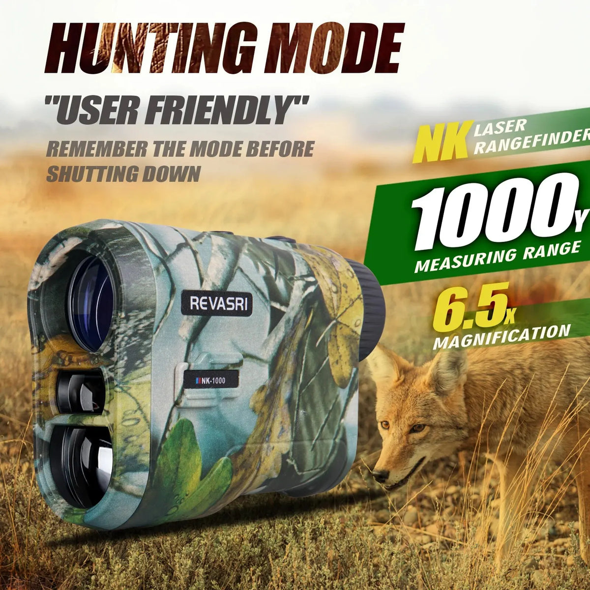 Hunting Laser Rangefinder Camo 1000m Target Acquisition