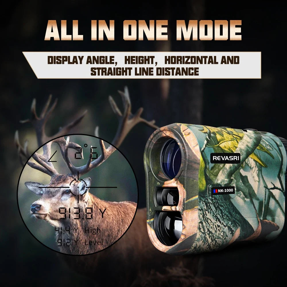 1000m Laser Rangefinder Camo Hunting & Golf Monocular