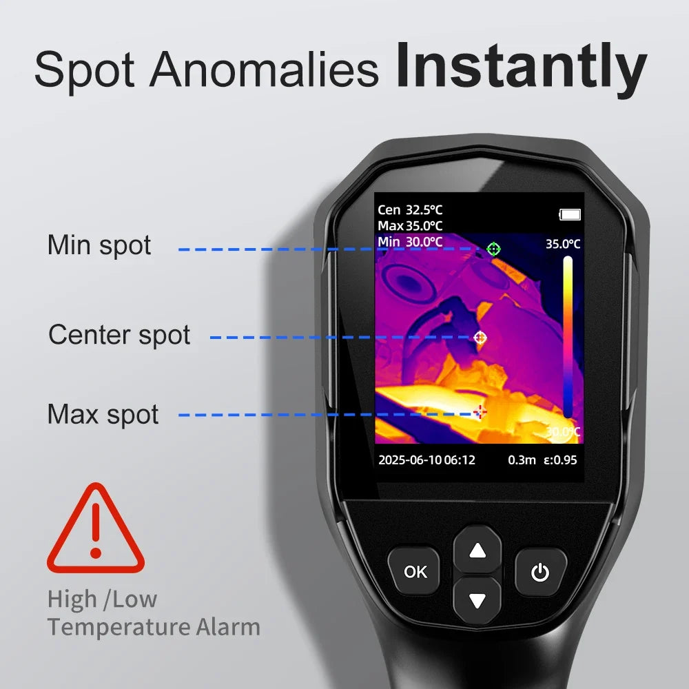 240x240 Handheld Thermal Imager for HVAC & Electrical