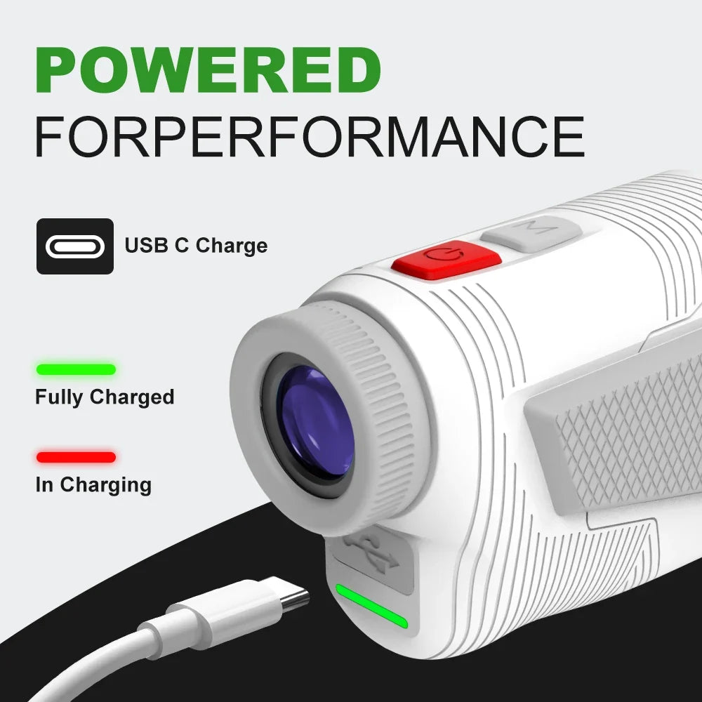 Mini Golf Rangefinder - 1300yd Slope & Magnetic Mount