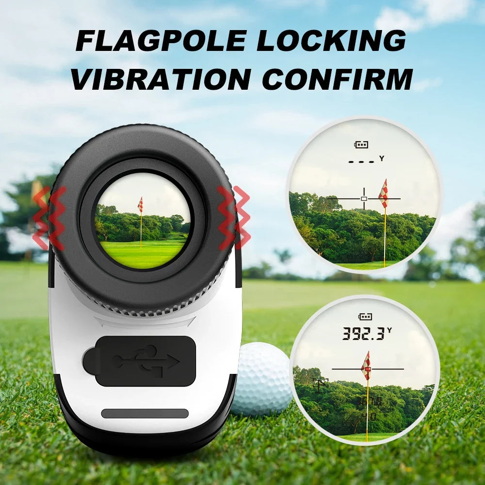 1300Y Magnetic Golf Rangefinder with Slope Switch