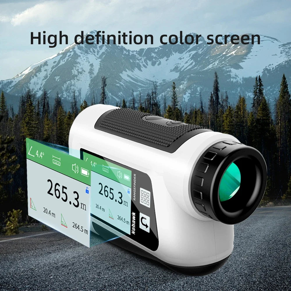 Golf Rangefinder with Side Screen & Slope Flag Lock