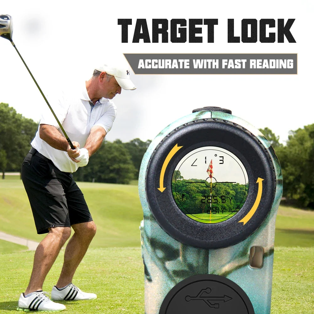 1000m Laser Rangefinder Camo Hunting & Golf Monocular
