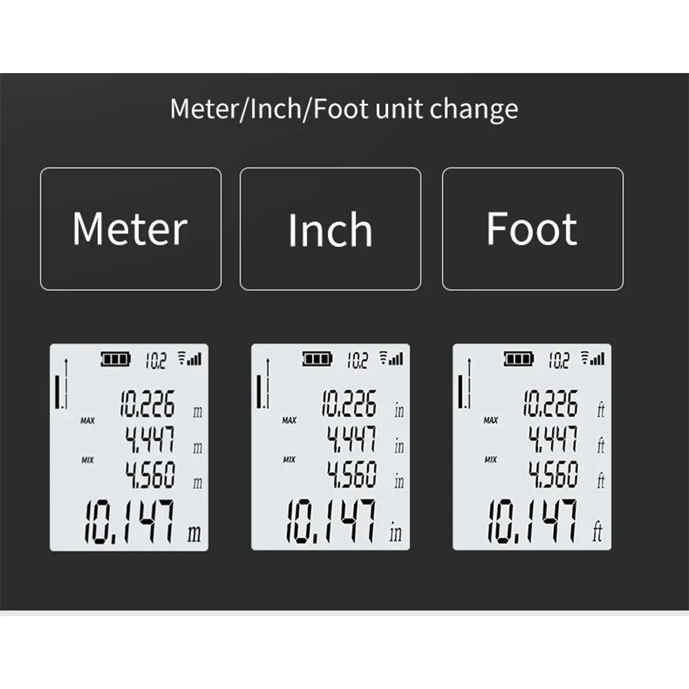 Mini Laser Distance Meter Rechargeable Digital Measure