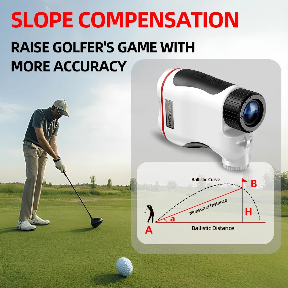 650Y Golf Rangefinder - Slope Compensation & Flag Lock