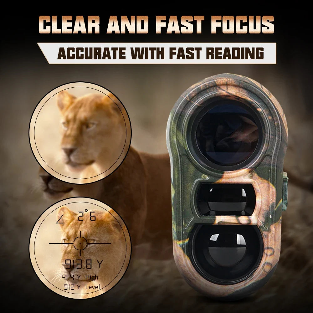 1000m Laser Rangefinder Camo Hunting & Golf Monocular