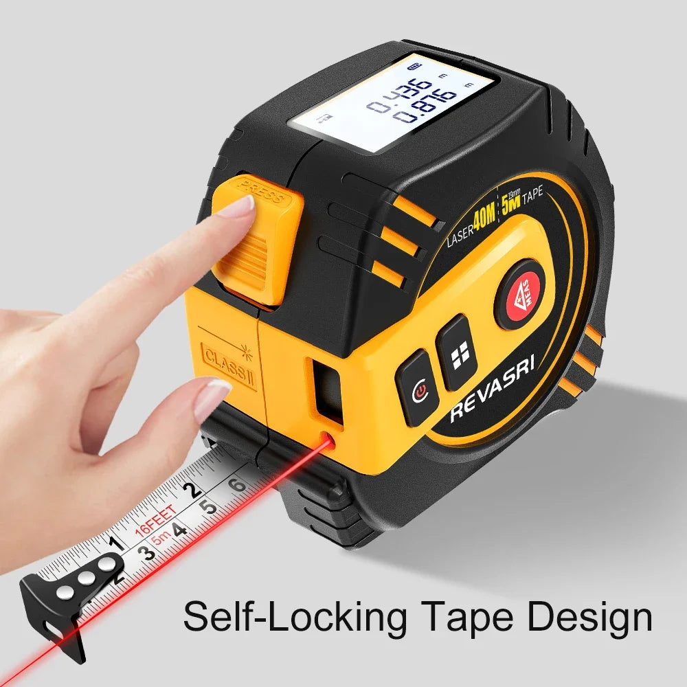 40M Digital Laser Tape Measure Smart Distance Meter Tool