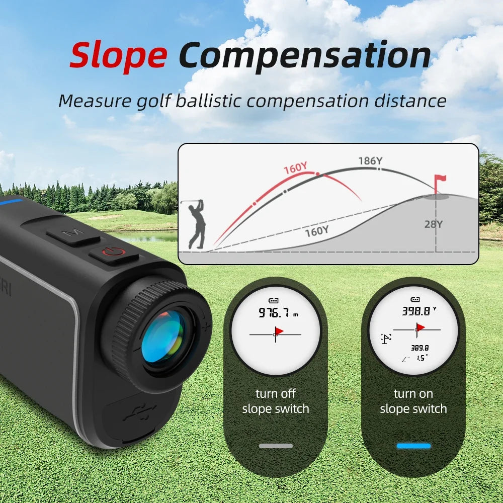 1090 Yard Golf Rangefinder Leather Magnet for Golfing